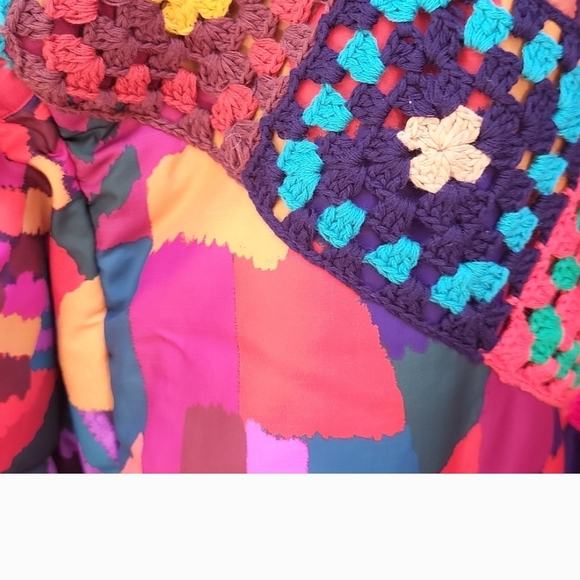 FARM Rio Colorful Patchwork Puffer Jacket - Picture 3 of 6